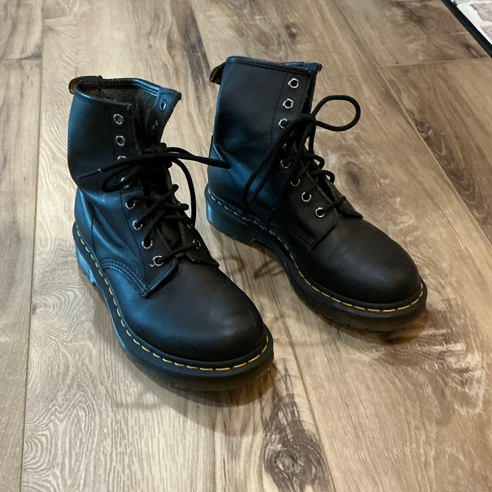Dr. Martens Black Leather Boots